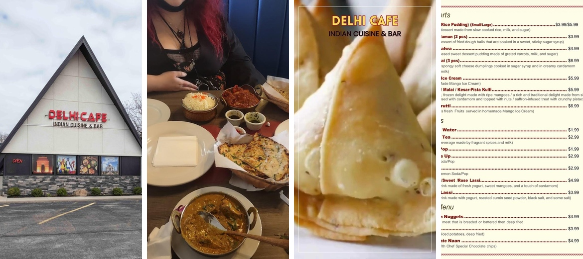 Delhi cafe Indian cuisine & bar Menu