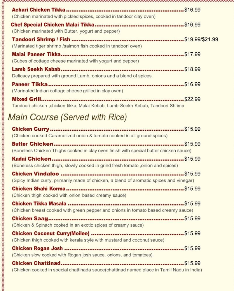 Delhi cafe Indian cuisine & bar Menu image 2